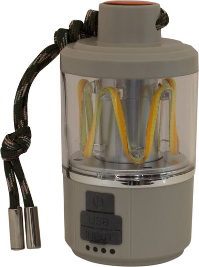 Guirlande de lampes de camping Eurotrail - rechargeable - multifonctionnelle - ivoire - compacte et légère - fonction power bank