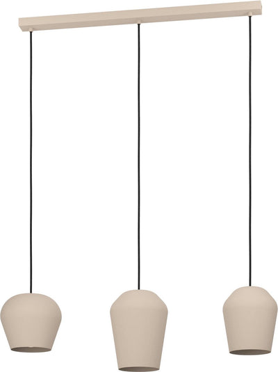 Lampe à suspension Eglo cambaito - e27 - 89,5 cm - couleur sable