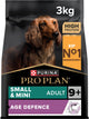 Pro plan small mini adulte 9+ (senior) age defense - nourriture sèche pour chien - poulet - 3 kg
