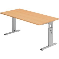 Bach bureau marteau matrice 160x80x68-85cm hêtre