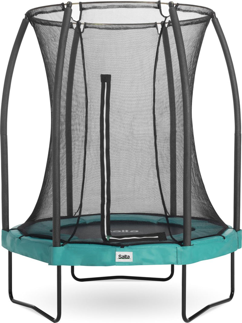 Salta Comfort Edition - ø 153 cm - trampoline rond avec filet de sécurité - vert - mini petit trampoline pour enfants