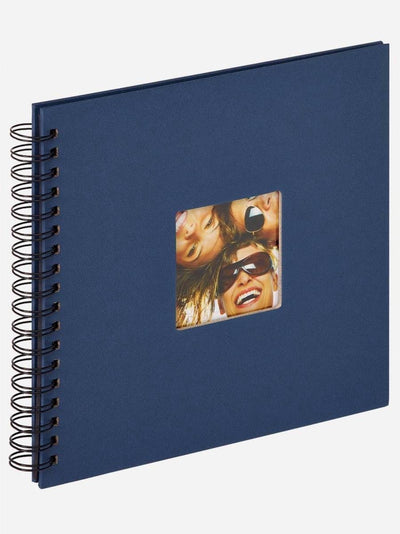 Walther sa-108-l fun - album à spirale - taille 26 x 25 cm - bleu
