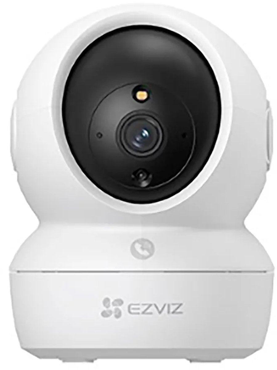 Caméra de sécurité intérieure Ezviz h6c 2k – Pan/inclinaison à 360° – Suivi intelligent, détection humaine du bruit – Blanc