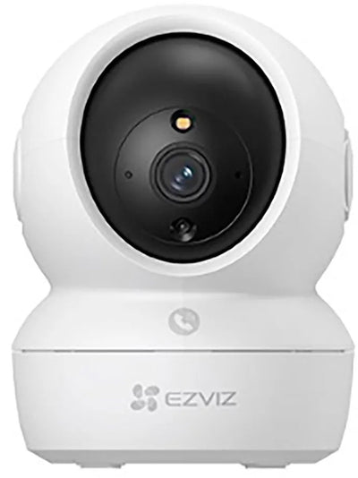 Caméra de sécurité intérieure Ezviz h6c 2k – Pan/inclinaison à 360° – Suivi intelligent, détection humaine du bruit – Blanc