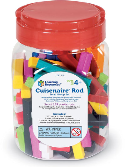 Ensemble de bâtons mathématiques Learning Resources en plastique, 155 pièces, jouets éducatifs. - 3+