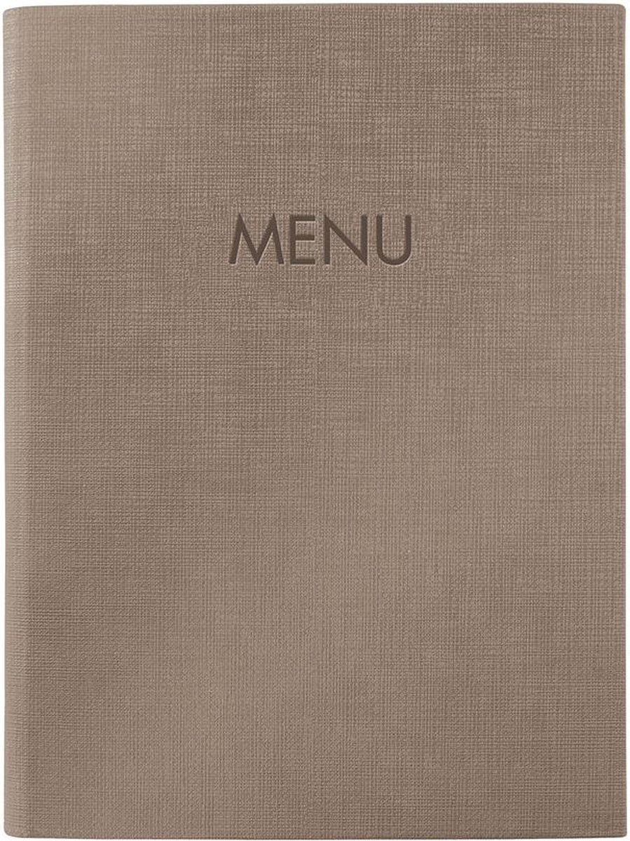 Chemise de cartes de menu Sigel - a5 - marron - pour 8 feuilles - si-sm211