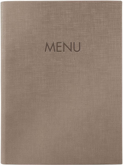 Chemise de cartes de menu Sigel - a5 - marron - pour 8 feuilles - si-sm211