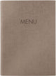 Chemise de cartes de menu Sigel - a5 - marron - pour 8 feuilles - si-sm211
