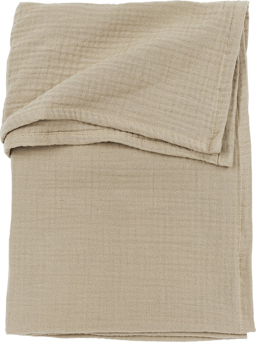 Drap de berceau Meyco baby uni - hydrophile prélavé - sable - 100x150cm - 0,3 tog