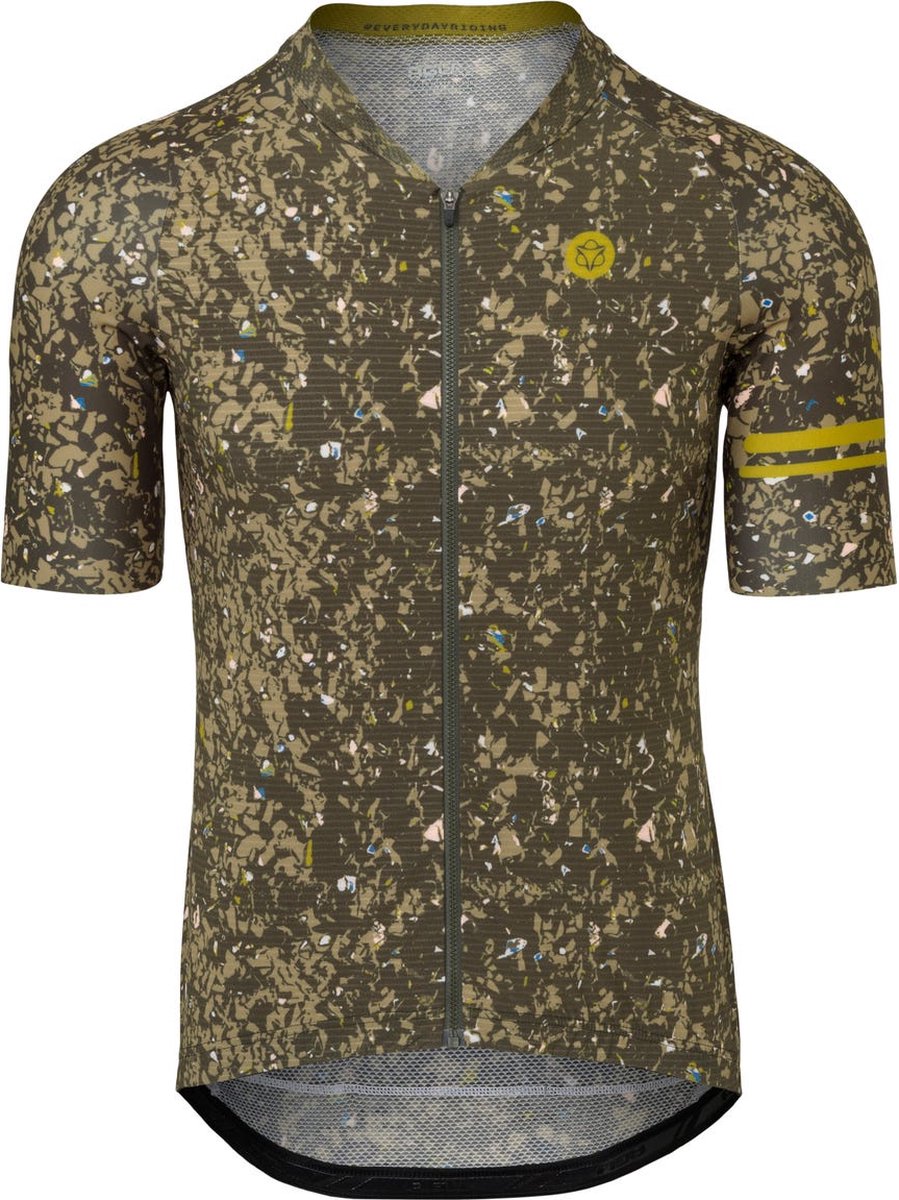 Agu haute été chemise de cyclisme v tendance hommes - gris - l
