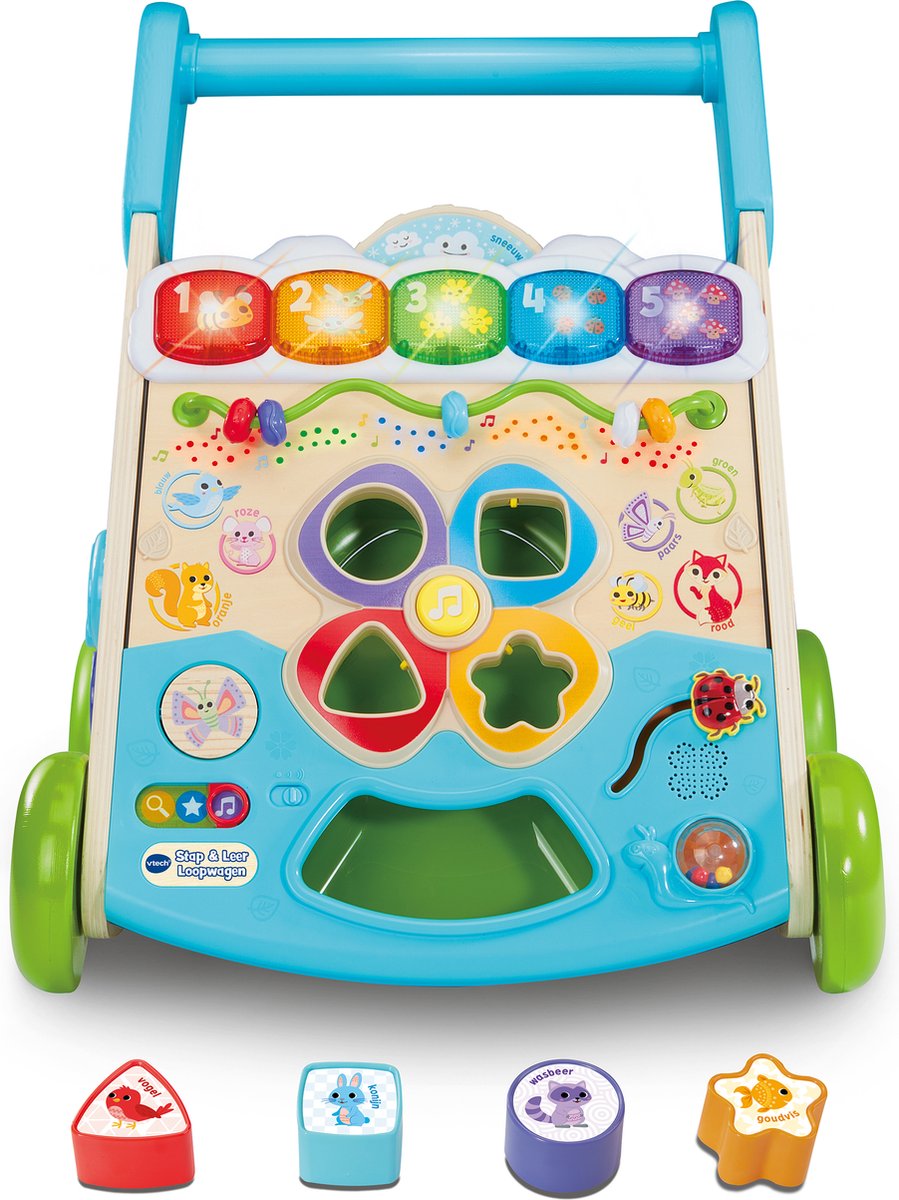 Vtech step learning walker - jouets éducatifs - apprendre à connaître les formes, les chiffres, les couleurs des animaux - jouets à partir de 9 mois
