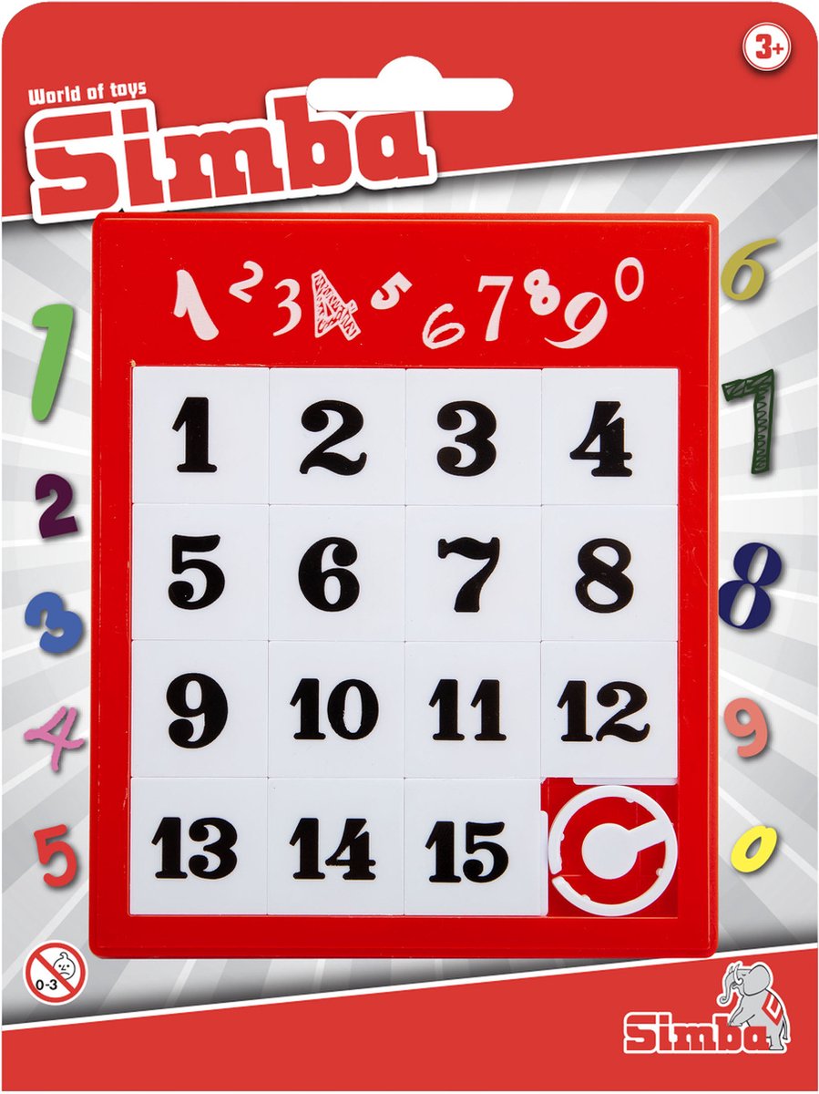 Simba - numéros de puzzle en mouvement - jeu de réflexion - à partir de 3 ans.