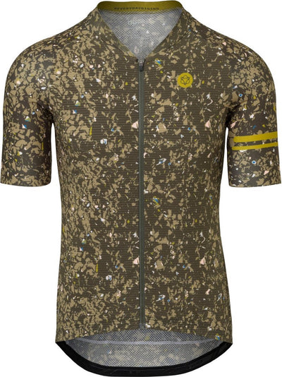 Agu haute été chemise de cyclisme v tendance hommes - gris - m