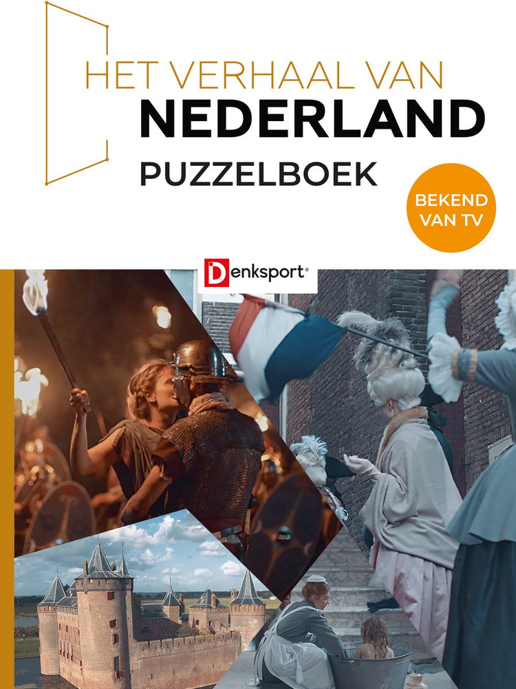 Denksport - Livre de puzzles sur l'histoire des Pays-Bas - quiz et puzzles en images