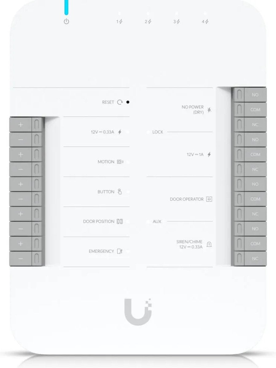 Ubiquiti unifi access hub - armoire à code hub - 1 porte - ethernet - blanc