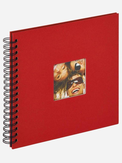Walther sa-108-r fun - album à spirales - format 26 x 25 cm - rouge