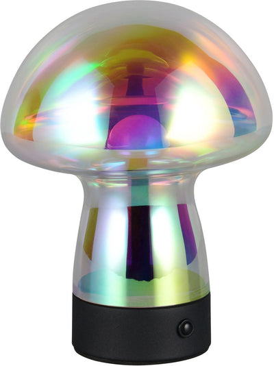 Rl vis ta lumière réalité dooley - lampe de table - transparent irisé - incl. 1x SMD 1,5 W - Touch 4 étapes - Connexion USB - rechargeable - sans fil