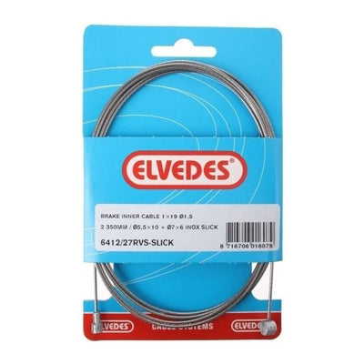 Rem Binnenkabel Elvedes 2350 mm en acier inoxydable lisse Ø1,5 mm V-Nipple et T-Nipple (sur carte)