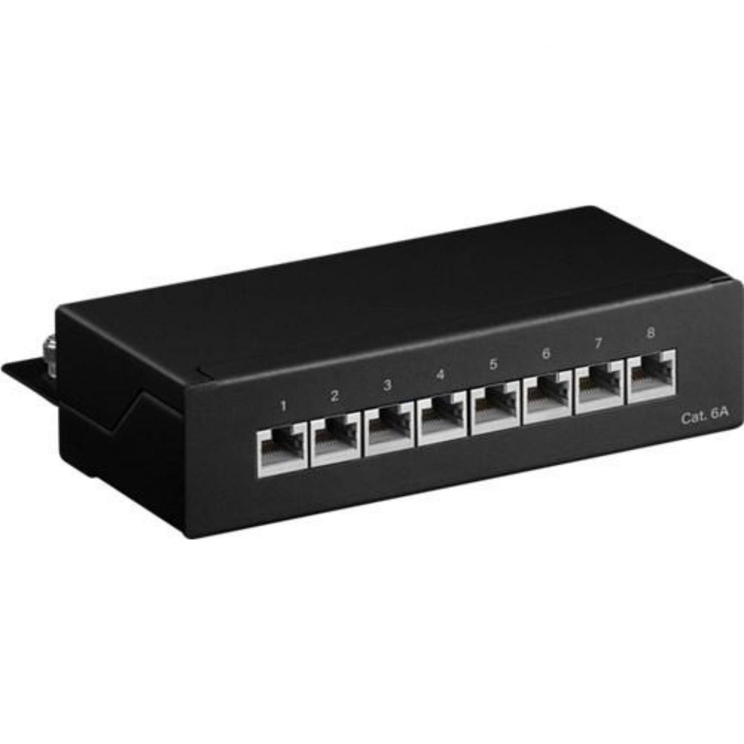 Panneau de plaquettes de bureau GOOBAY CAT 6A MINI, 8 Port