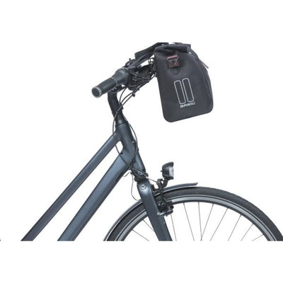 Basil Fietshandtas City Mik 8 - 11 litres 19 x 30 x 26 cm - noir