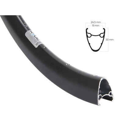 Ryde Velg Dutch 19 28 622 x 19c Aluminium 36 trou Disc noir