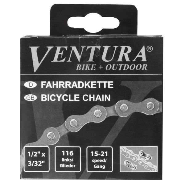 Collier Ventura 6 7 Speed ​​1 2 x 3 32 116 Liens, y compris le lien de verrouillage