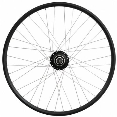 Roue arrière Shimano 28 1 moyeu 4 pouces nexus 8 (noir) - jante zac2000 (noire) avec rayons inox - pour frein à disque