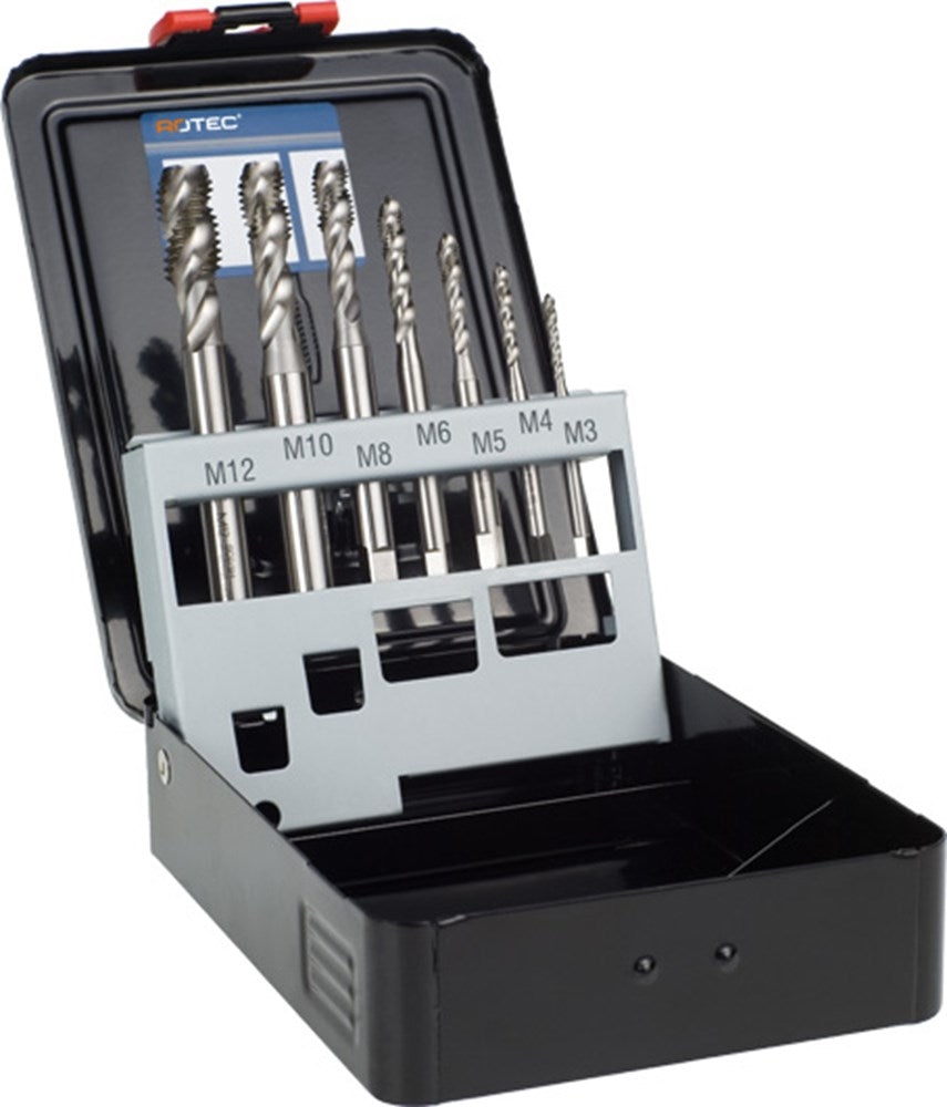 Rotec jeu de tarauds machine m3-m12 hss-e aveugle