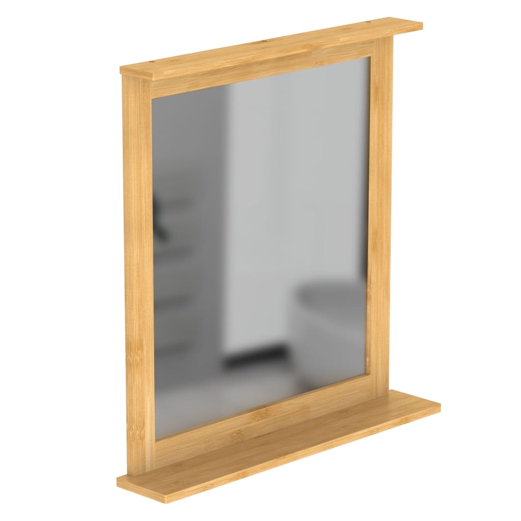 Miroir EISL avec cadre en bambou 67x11x70 cm