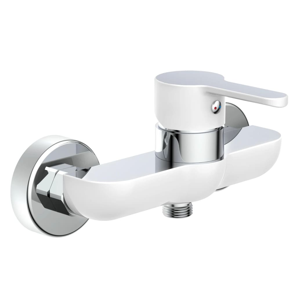 Eisl eisl douche Mixer Diziani White et Chrome -colored
