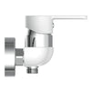Eisl eisl douche Mixer Diziani White et Chrome -colored