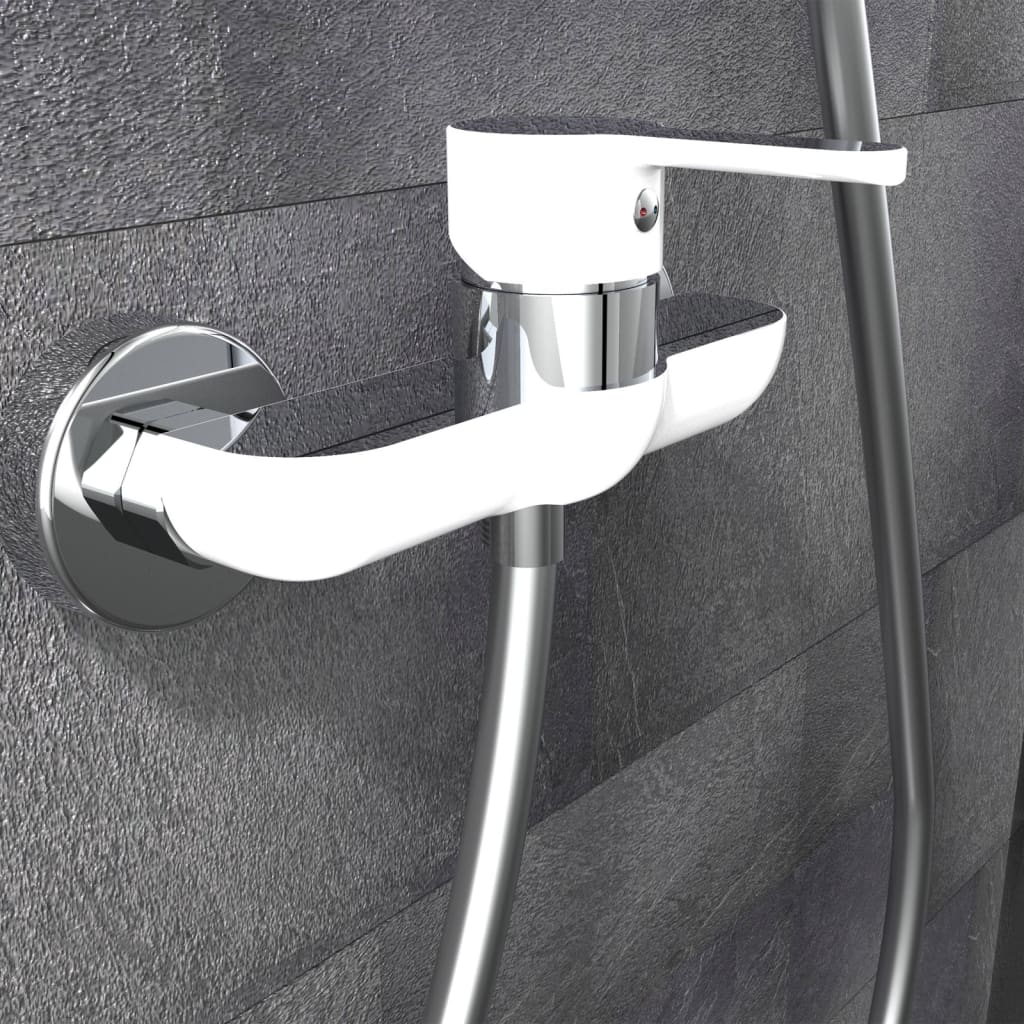 Eisl eisl douche Mixer Diziani White et Chrome -colored
