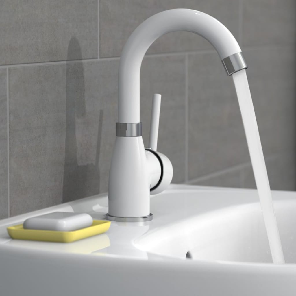 Eisl Eisl Washbasin Mix Futura White et Chrome -colored
