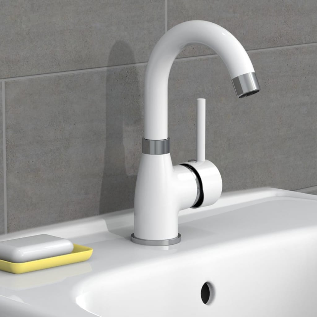 Eisl Eisl Washbasin Mix Futura White et Chrome -colored