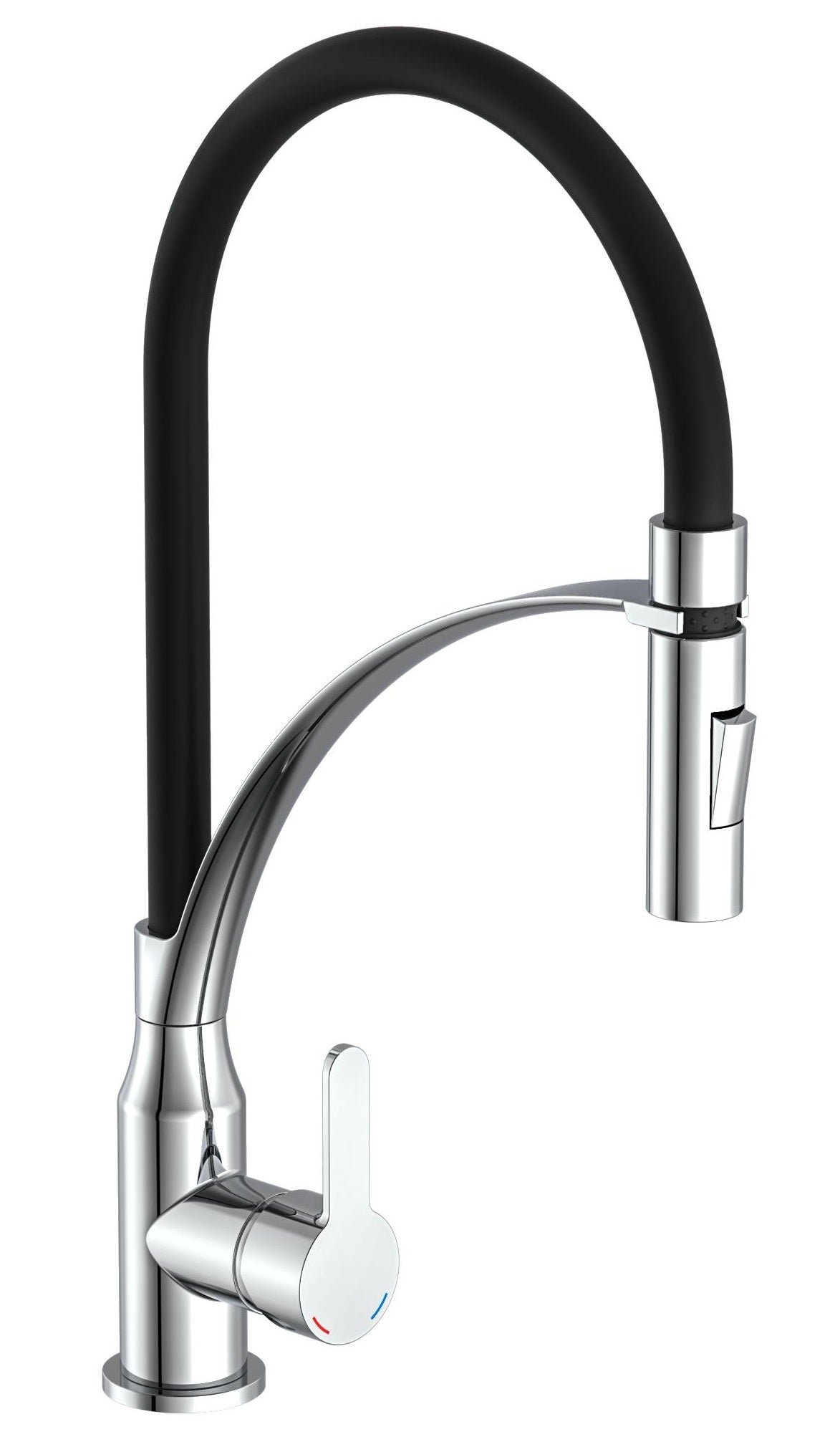 Mélange de cuisine EISL avec sortie à touch Carneo Black Chrome Colore