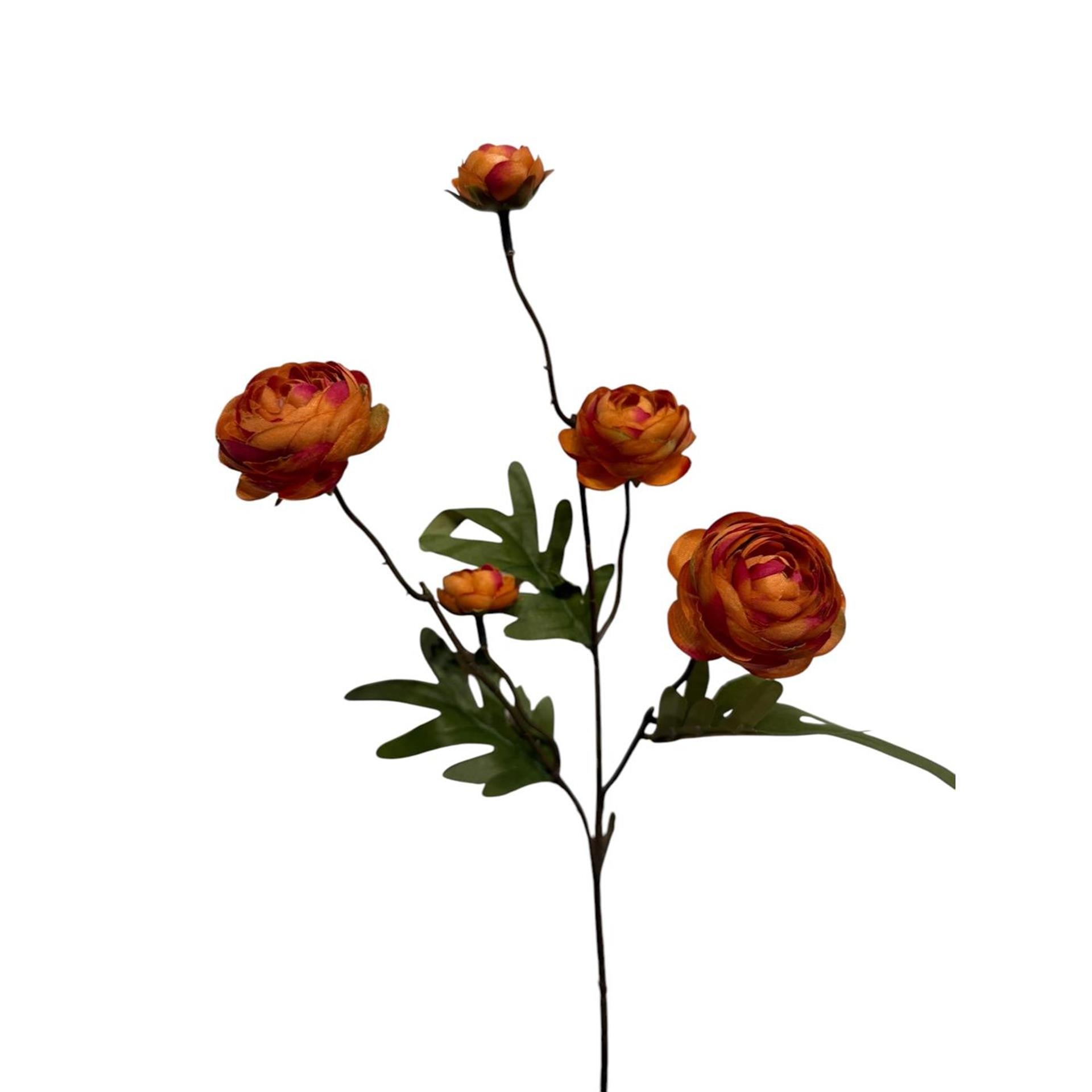 Roberts collection fleur artificielle renoncule orange 52cm