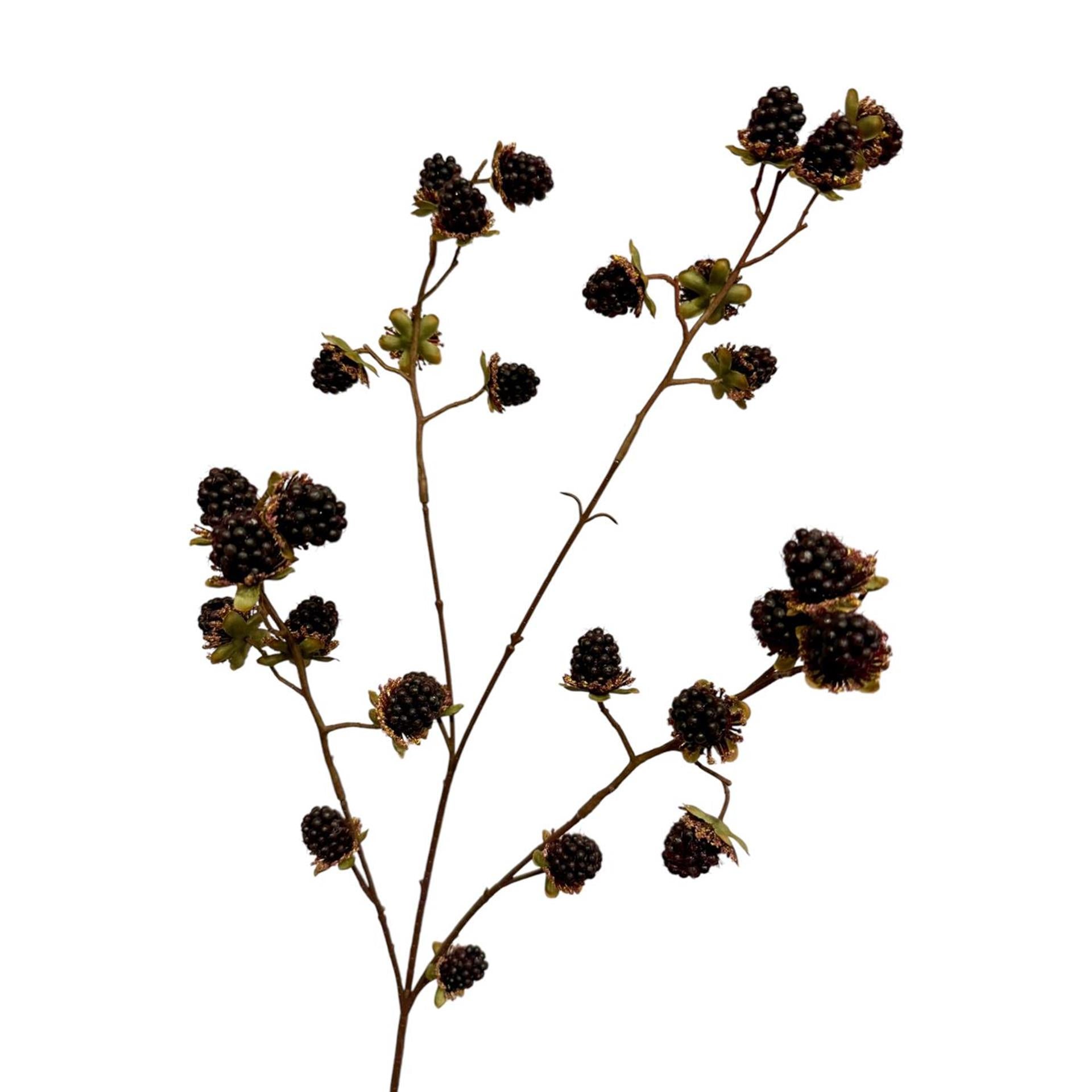 Branche artificielle de collection Roberts avec mûres noires 76cm