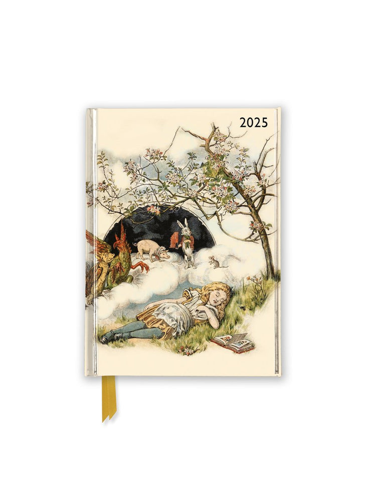 British Library : Alice Sleeping 2025 Agenda de poche de luxe – Semainier à consulter