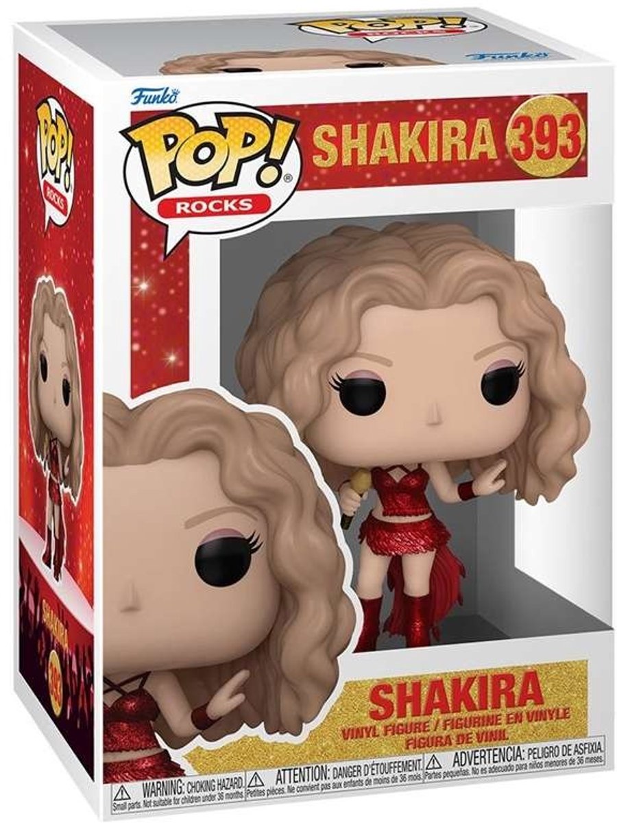 Funko pop rocks : shakera super bowl pop #393