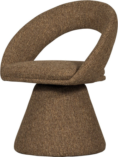 Chaise de salle à manger pivotante d'hiver Woood - mélange sable - 80x63x57