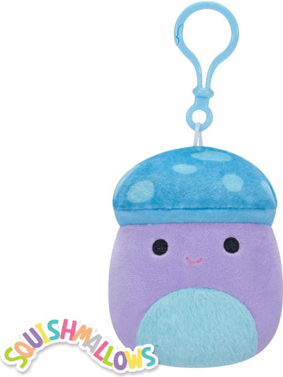 Squishmallows pyle le champignon - clip de 3,5 pouces sur squishmallow