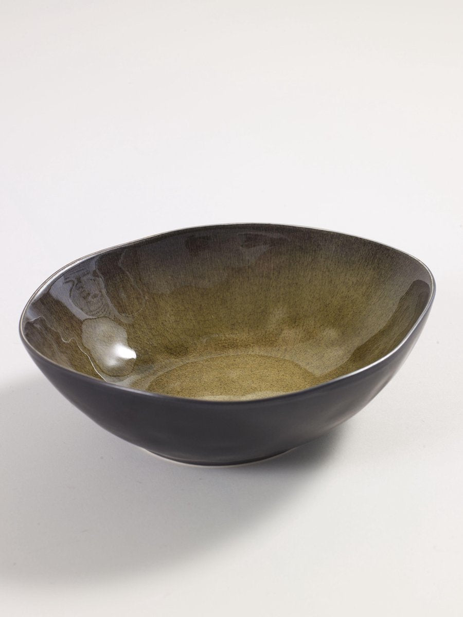 Serax - pascale naessens pure - bol ovale - vert - 2 pièces