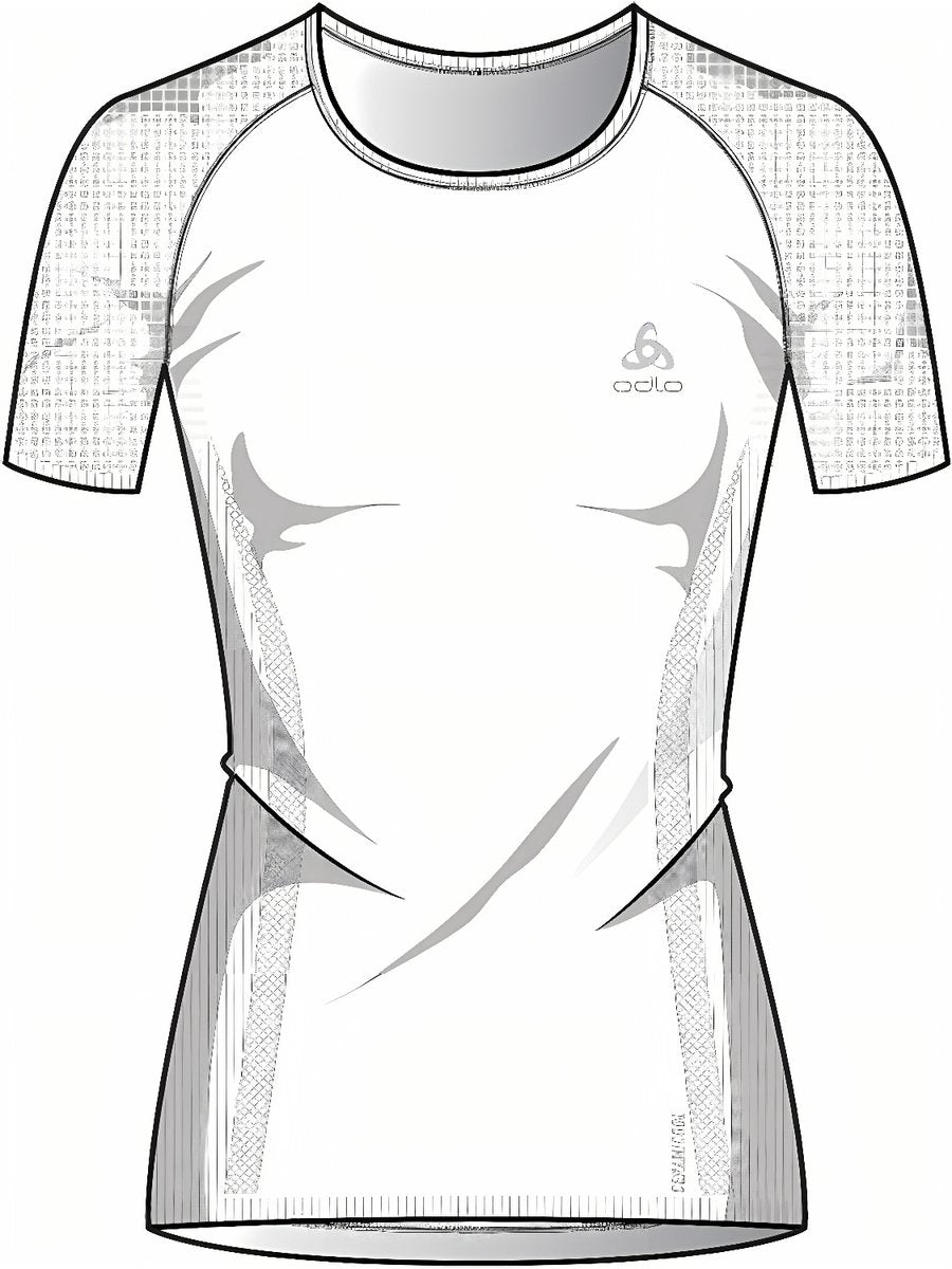 Odlo chemise de sport performance x-light dames - couleur blanc - taille xl