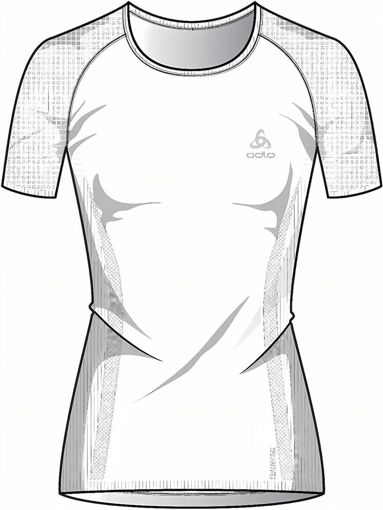 Odlo chemise de sport performance x-light dames - couleur blanc - taille xl