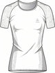 Odlo chemise de sport performance x-light dames - couleur blanc - taille xl