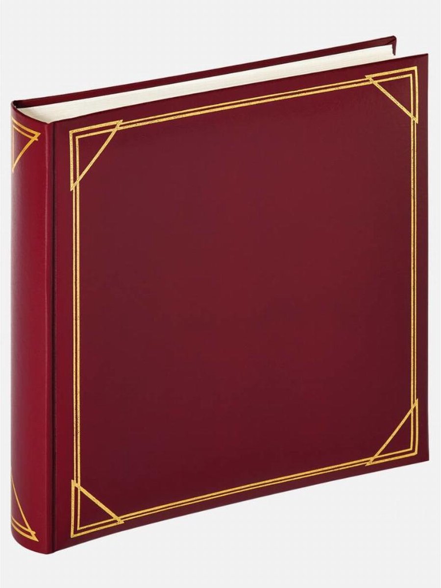 Walther mx-200-r standard - album classique - format 30 x 30 cm - 100 pages blanches - rouge