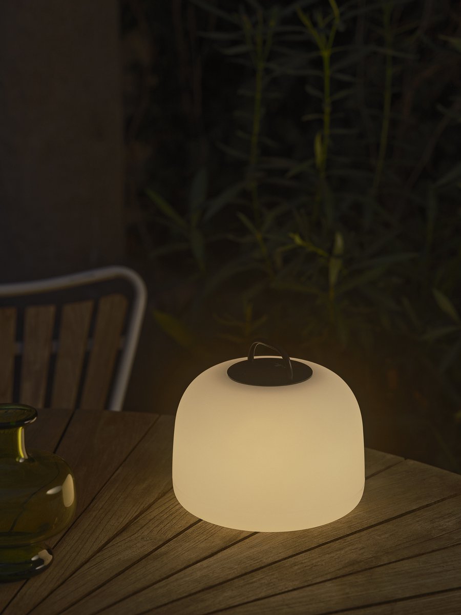 Bouilloire Nordlux to go, lampe à 22 piles, noir et blanc