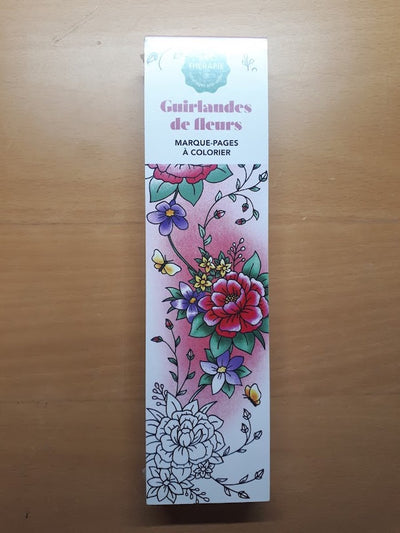 Marque-pages héros Hachette à colorier : marque-pages à colorier - guirlandes de fleurs