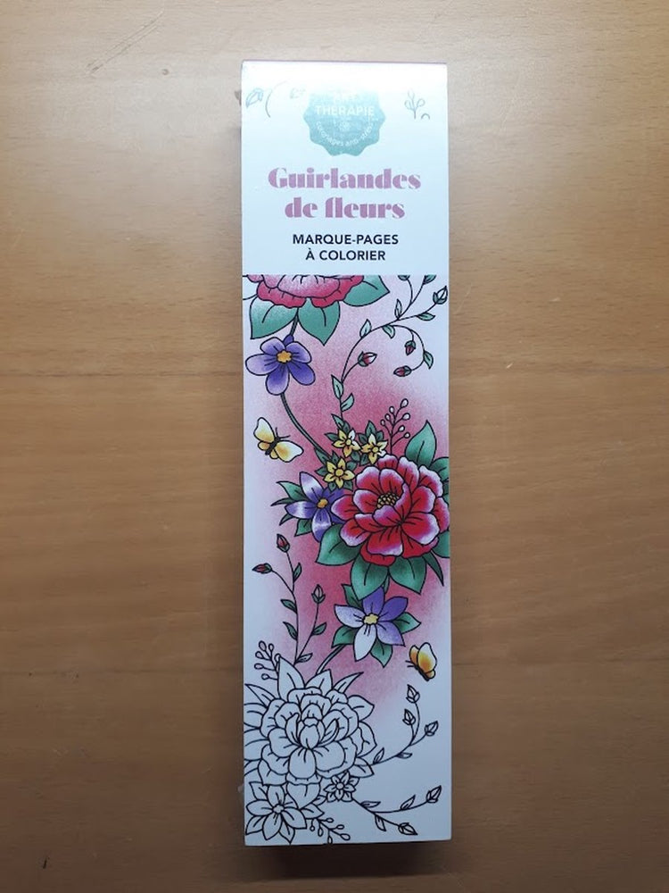 Marque-pages héros Hachette à colorier : marque-pages à colorier - guirlandes de fleurs