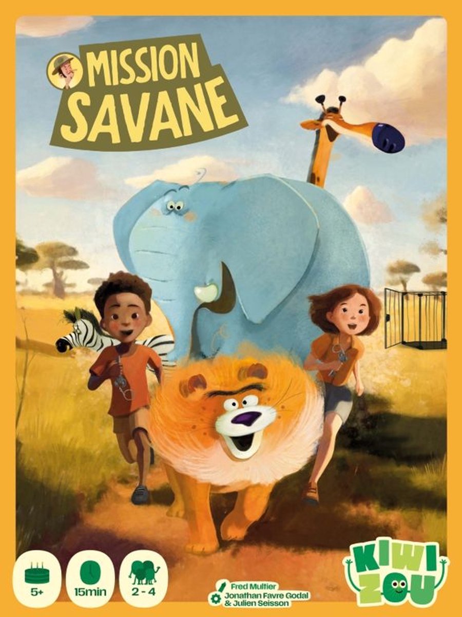 Geronimo games jeu de cartes kiwizou mission savane